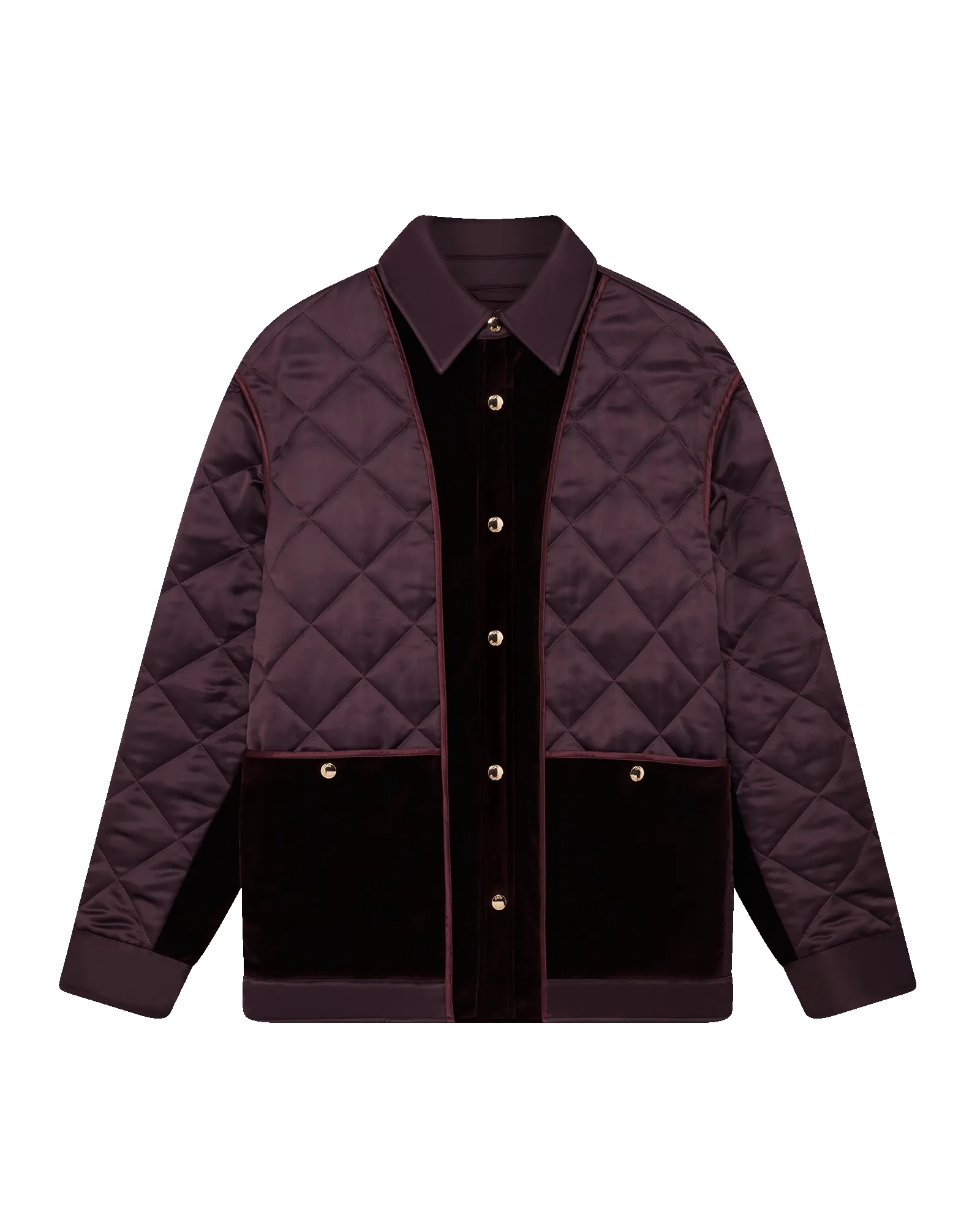 Satin Quilted Jacket sold by Casablanca