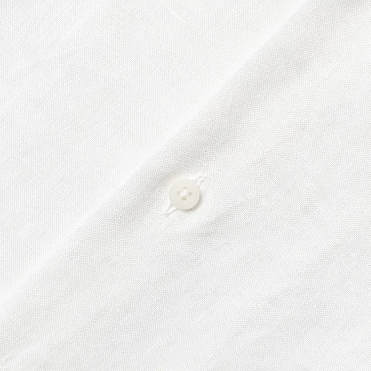 White Linen Camp Shirt sold by Gitman Vintage Bros. product image thumbnail 3