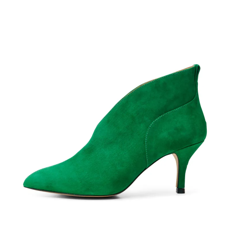 Valentine heel suede - GREEN sold by Shoe The Bear