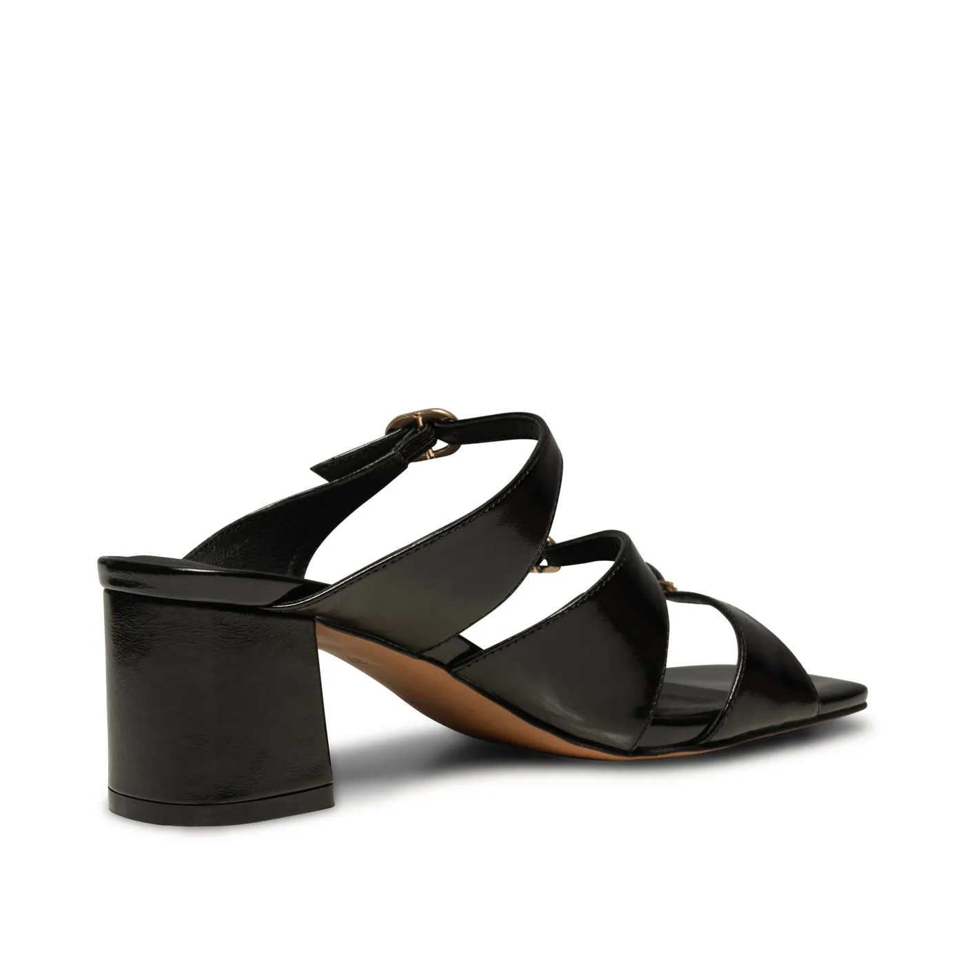 Hanna buckle mule leather - BLACK sold by Shoe The Bear product image thumbnail 4