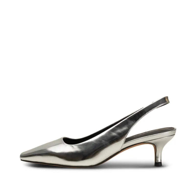 Maxine slingback leather - SILVER METALLIC sold by Shoe The Bear