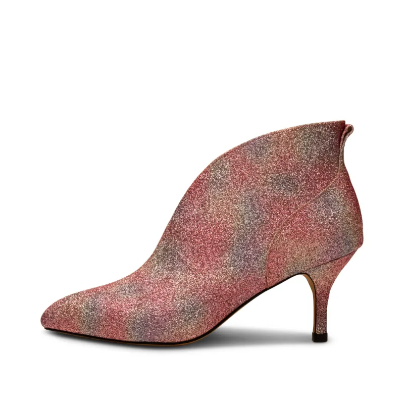 Valentine low bootie glitter - MULTI LILAC GLITTER sold by Shoe The Bear