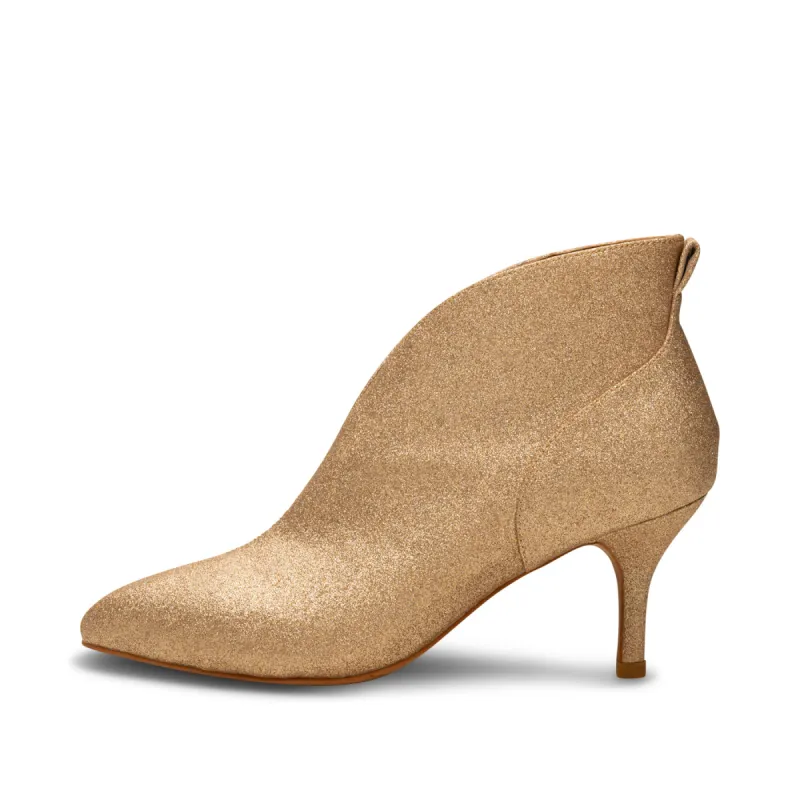 Valentine low bootie glitter - GOLD GLITTER sold by Shoe The Bear