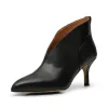 Valentine heel leather - BLACK sold by Shoe The Bear