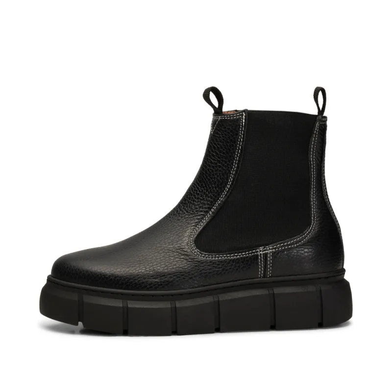 Tove chelsea boot leather - BLACK sold by Shoe The Bear