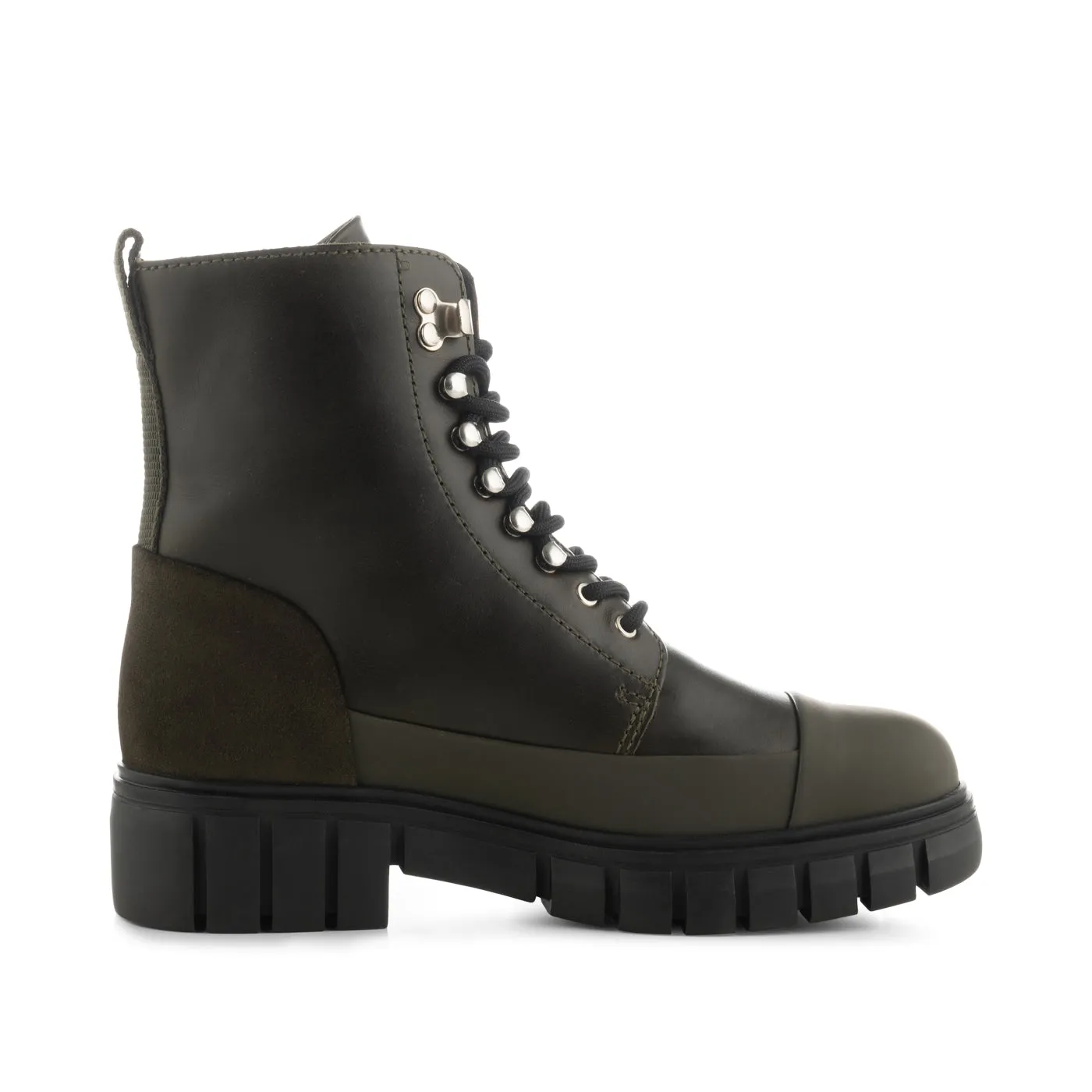 Rebel lace-up boot leather - KHAKI sold by Shoe The Bear product image thumbnail 4
