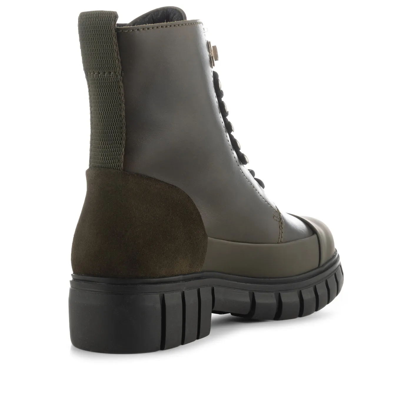 Rebel lace-up boot leather - KHAKI sold by Shoe The Bear product image thumbnail 3