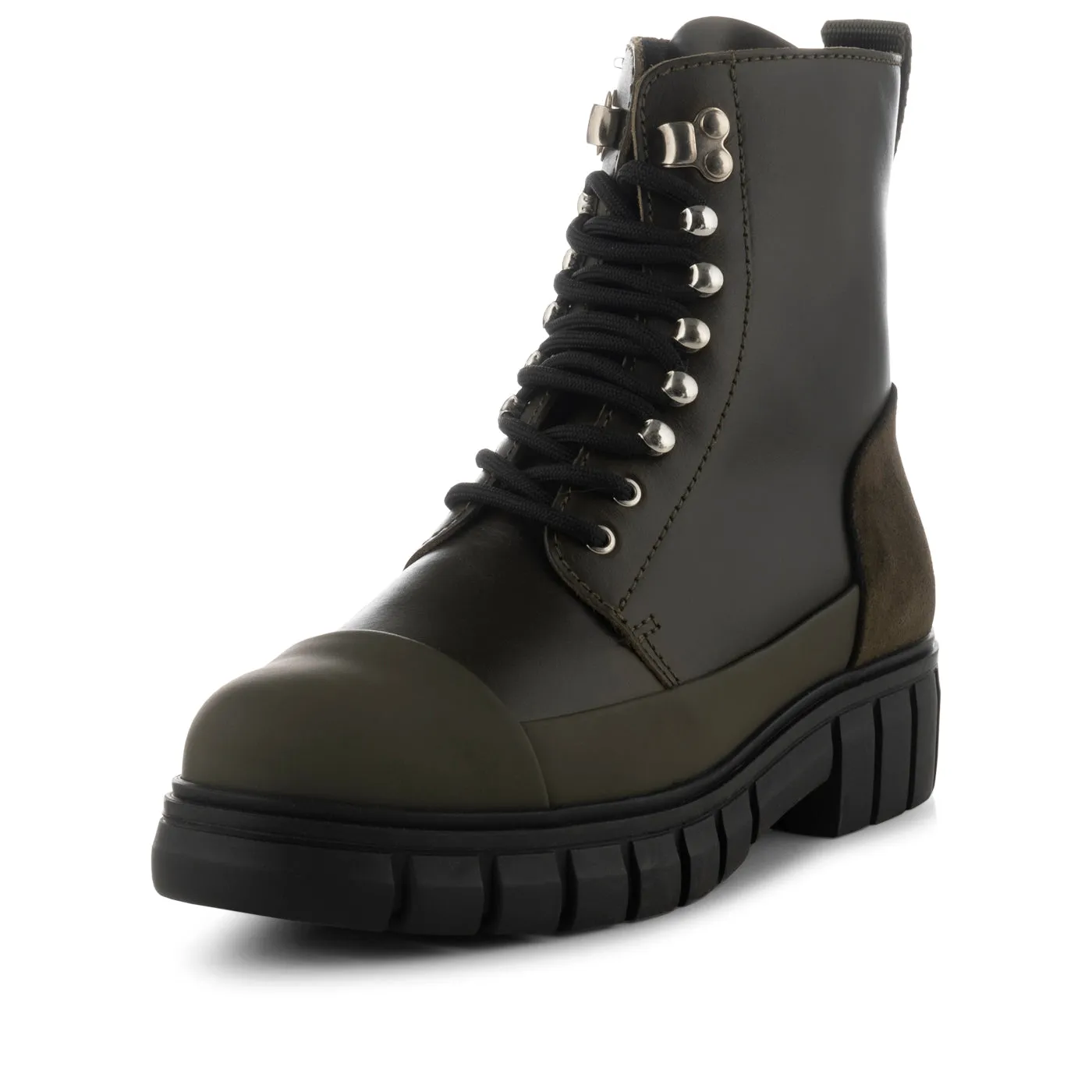 Rebel lace-up boot leather - KHAKI sold by Shoe The Bear product image thumbnail 2