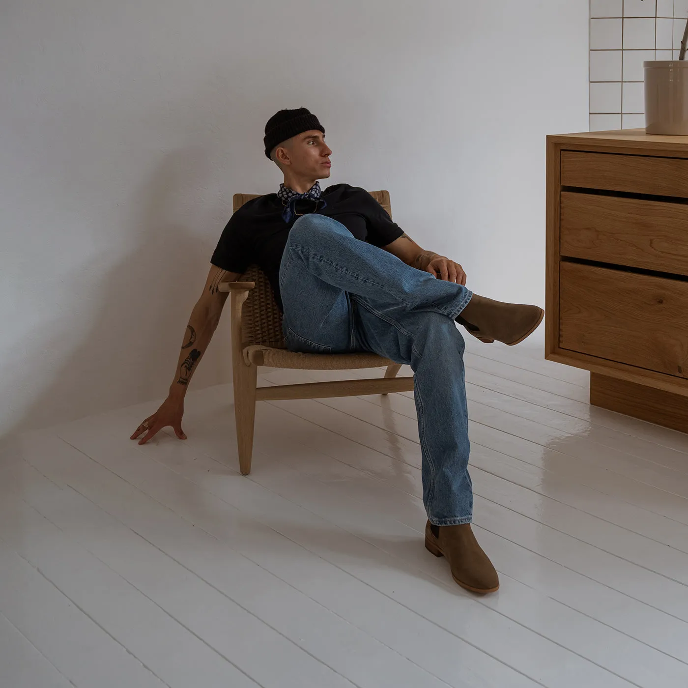 Dev chelsea boot suede - TOBACCO sold by Shoe The Bear product image thumbnail 2