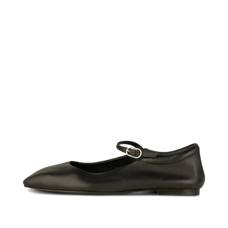Maya ballerina leather - BLACK sold by Shoe The Bear