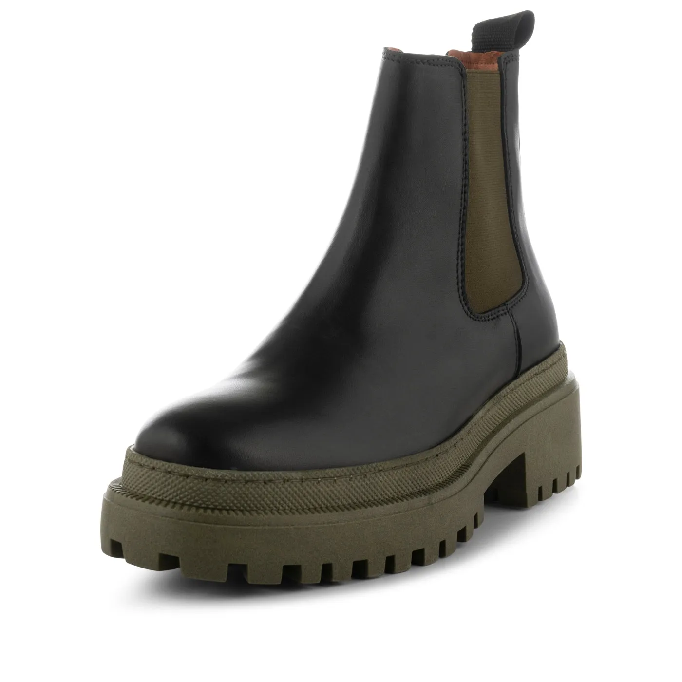 Iona chelsea boot leather - BLACK/KHAKI sold by Shoe The Bear product image thumbnail 2