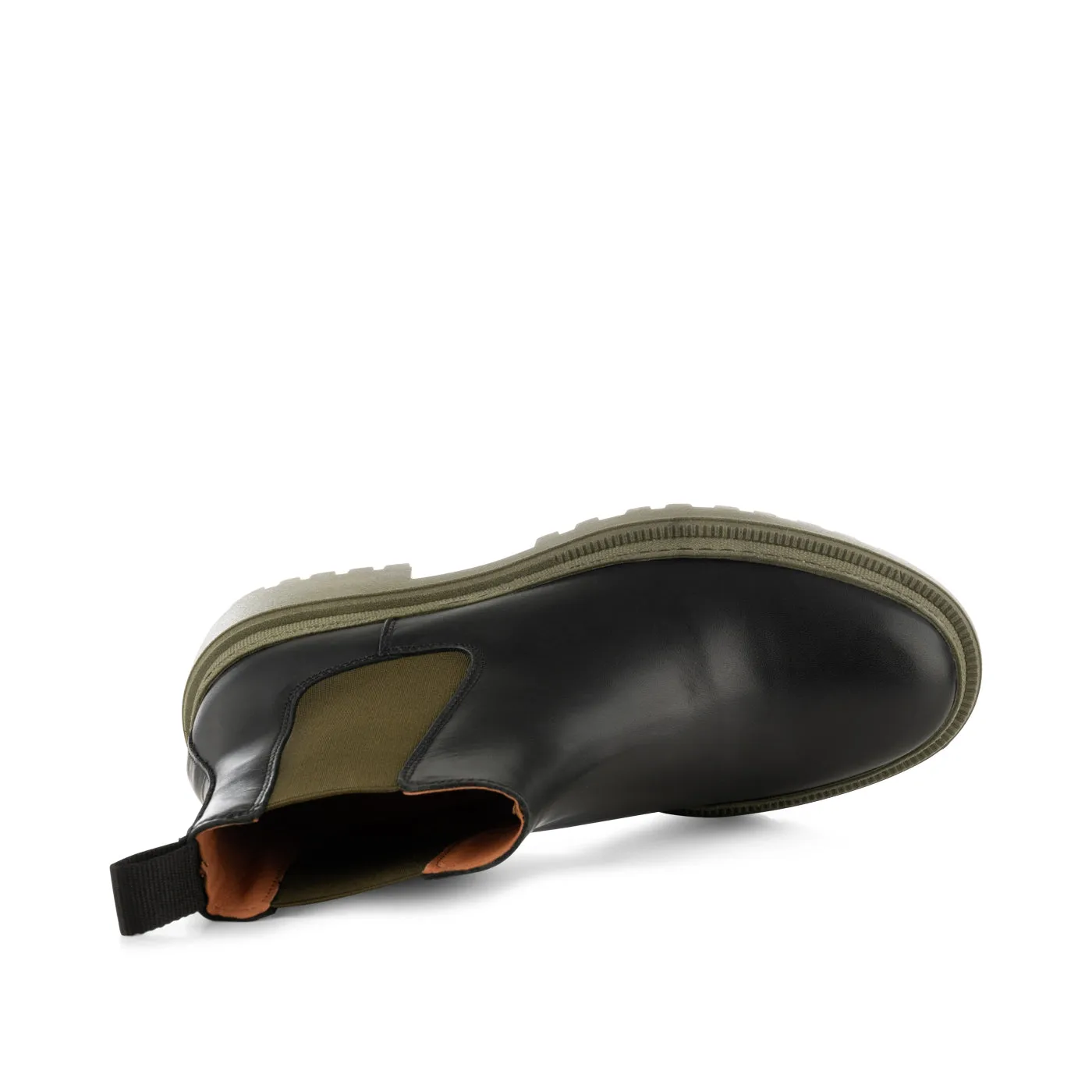 Iona chelsea boot leather - BLACK/KHAKI sold by Shoe The Bear product image thumbnail 5