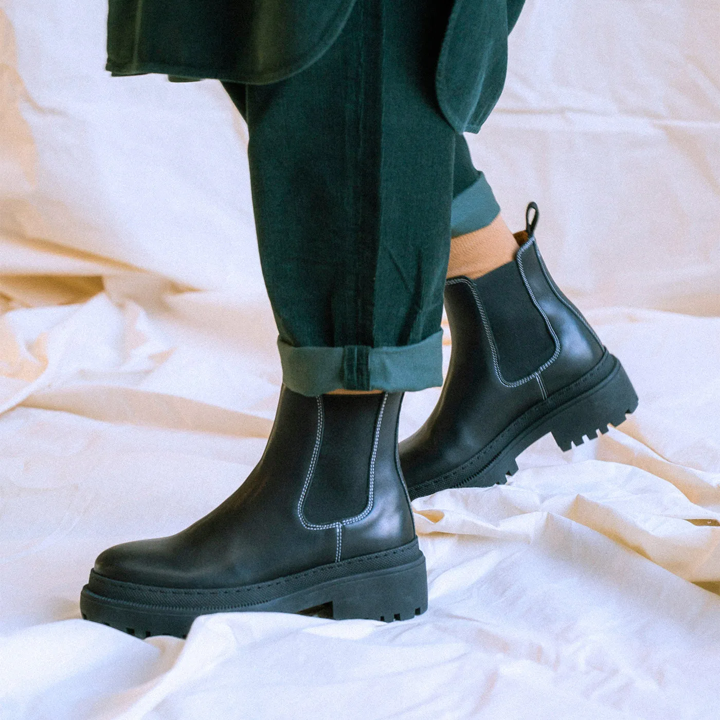 Iona chelsea boot leather - BLACK sold by Shoe The Bear product image thumbnail 2