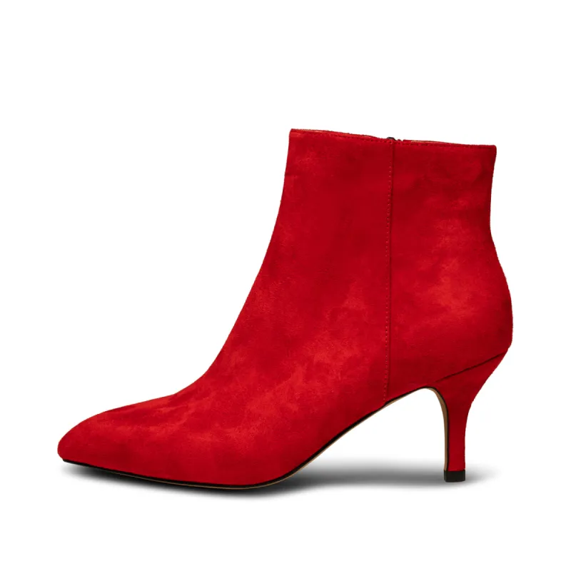 Vega Bootie Suede - Fire Red sold by Shoe The Bear