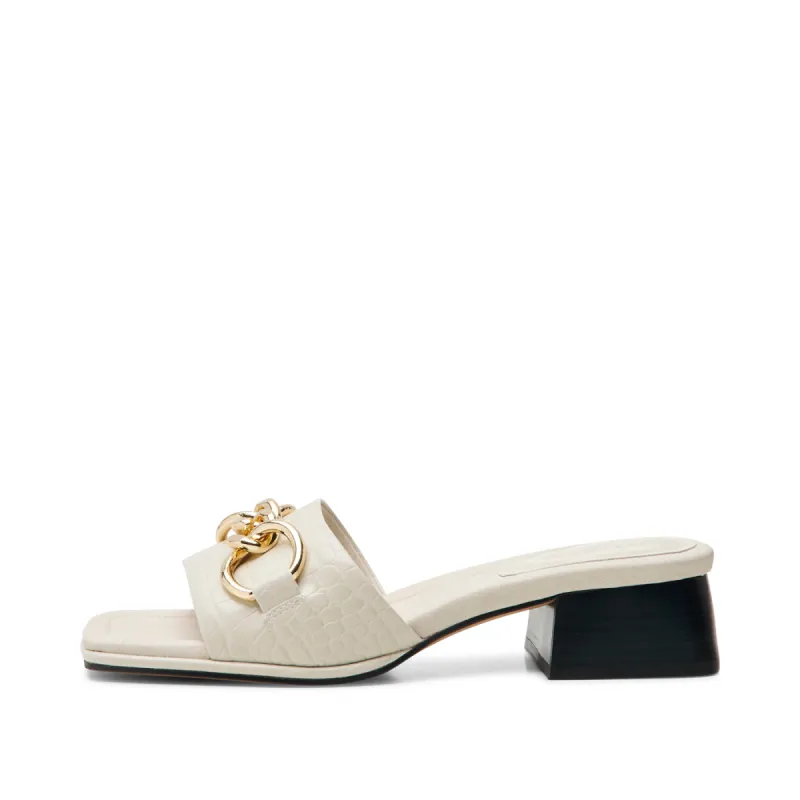 Colette mule leather - OFF WHITE sold by Shoe The Bear