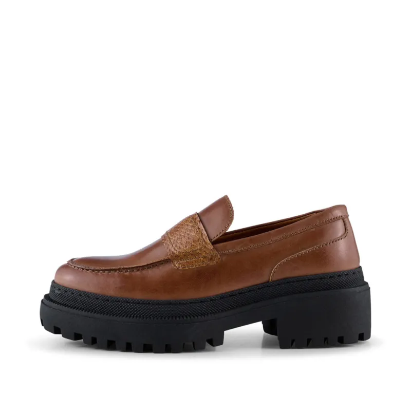 Iona loafer leather - TAN sold by Shoe The Bear