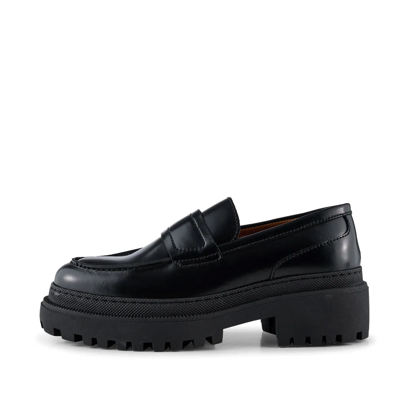 Iona loafer leather - BLACK POLIDO HIGH SHINE sold by Shoe The Bear
