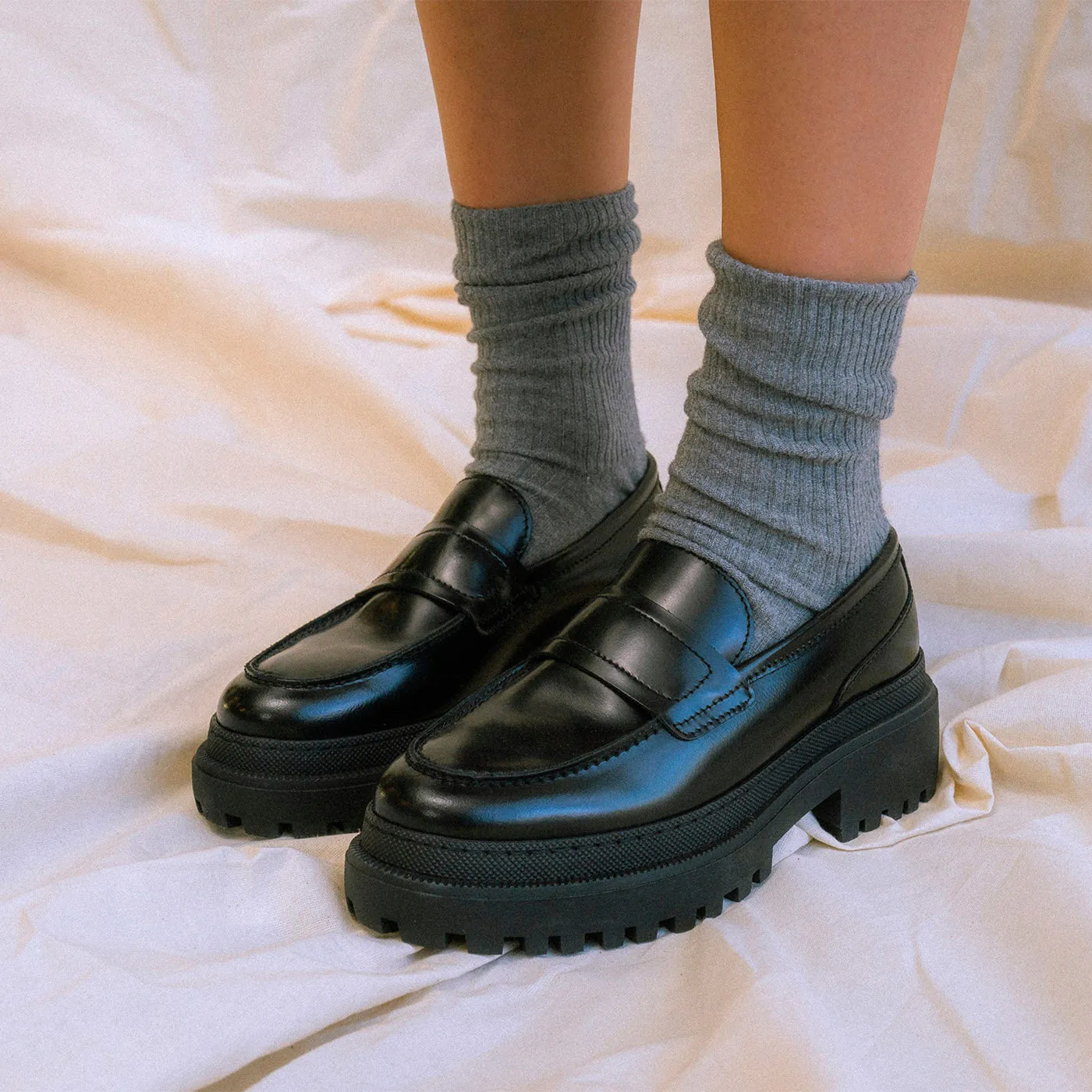 Iona loafer leather - BLACK POLIDO HIGH SHINE sold by Shoe The Bear product image thumbnail 3