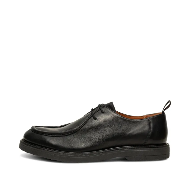 Kip wallabee leather - BLACK made by Shoe The Bear