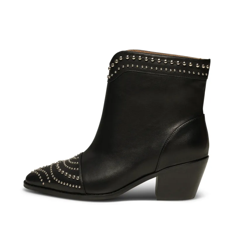 Annika western stud leather - BLACK sold by Shoe The Bear