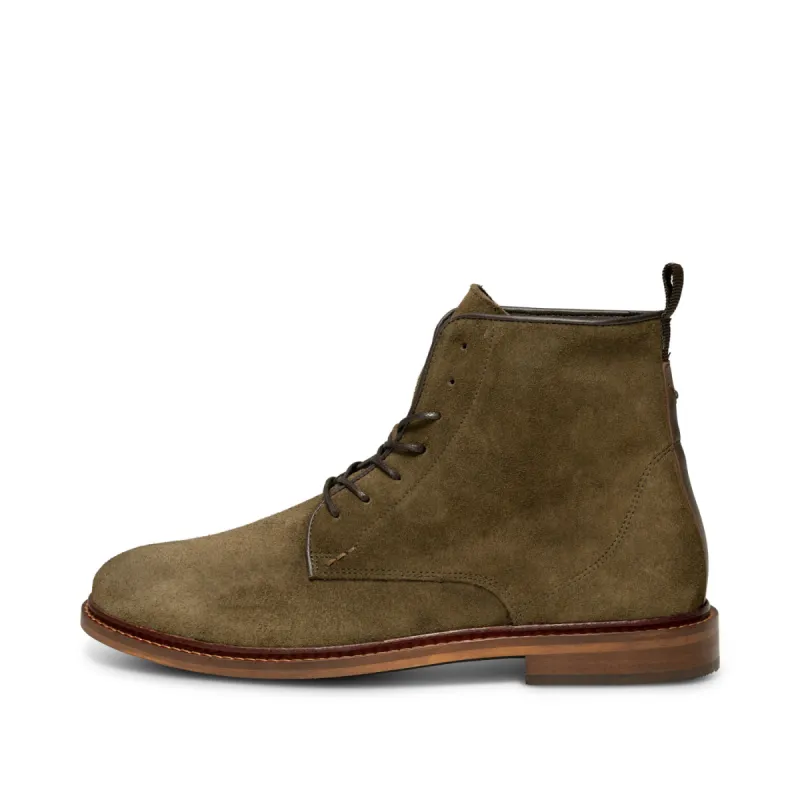 Ned Boot Waxed Suede - KHAKI sold by Shoe The Bear