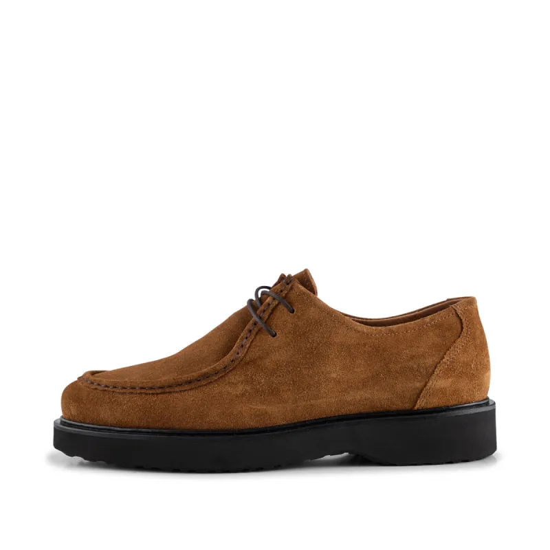 Cosmos apron shoe suede - TAN sold by Shoe The Bear