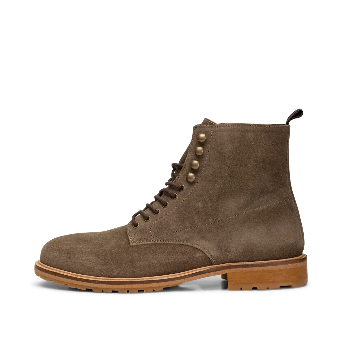 York lace up boot suede - KHAKI sold by Shoe The Bear
