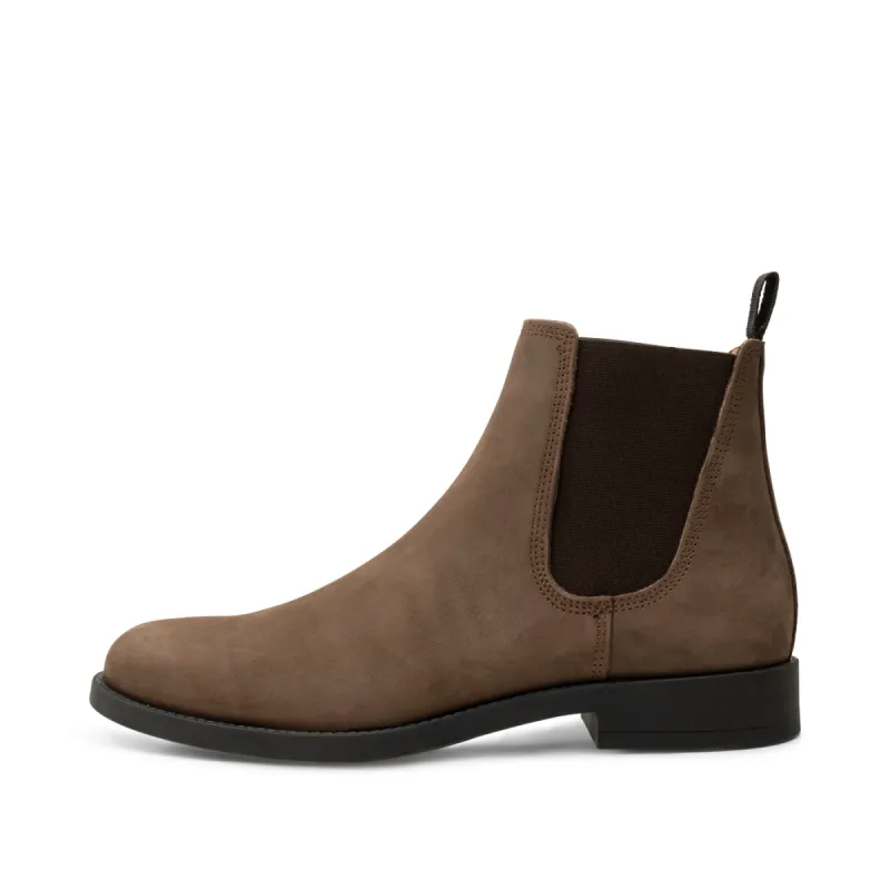 Charles chelsea boot leather - DARK BROWN sold by Shoe The Bear