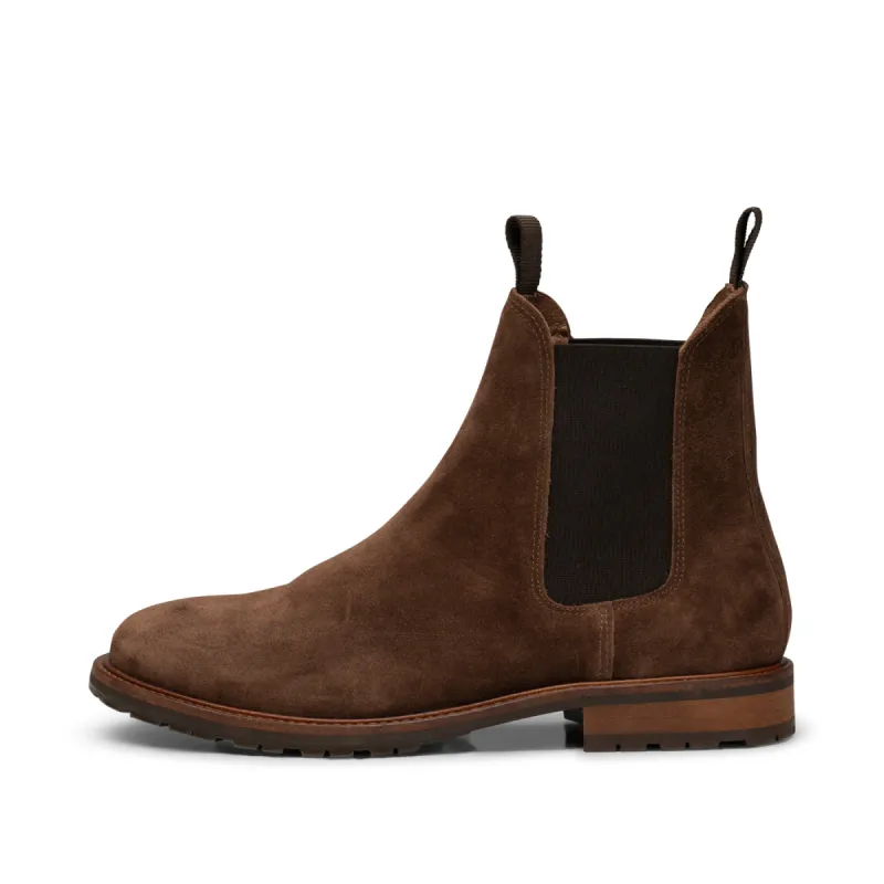 York chelsea boot suede - CHOC BROWN sold by Shoe The Bear