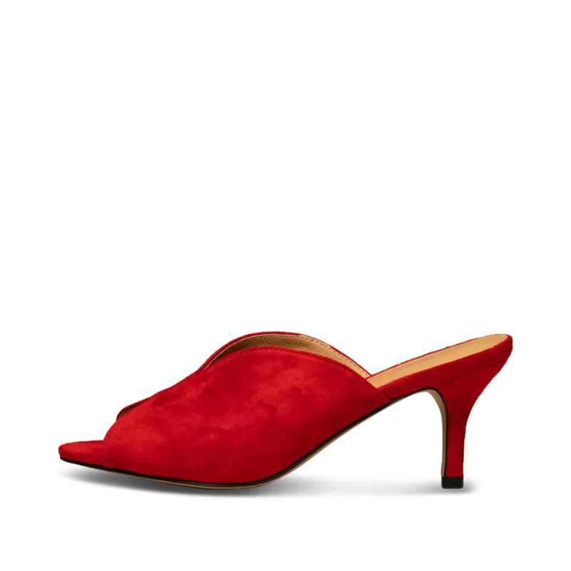 Valentine sandal suede - Fire Red sold by Shoe The Bear