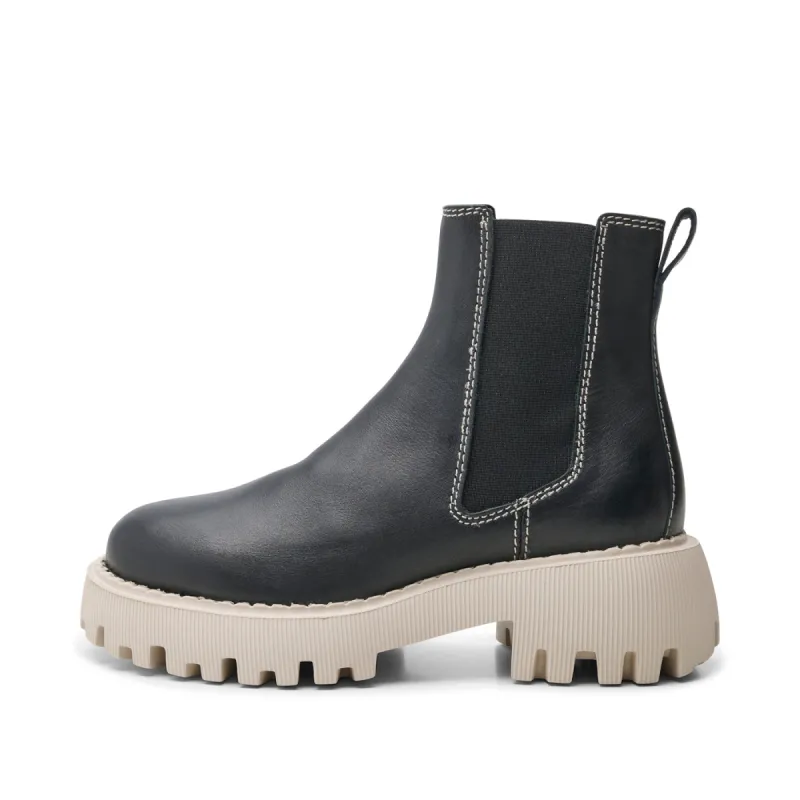 Posey chelsea boot leather - BLACK CONTRAST sold by Shoe The Bear