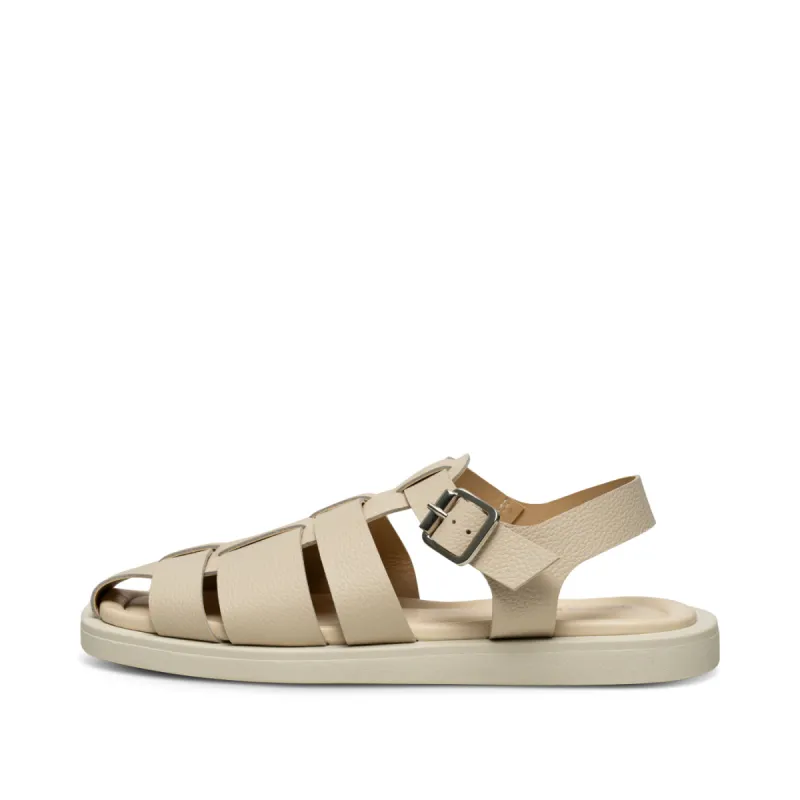 Krista fisherman leather - OFF WHITE sold by Shoe The Bear