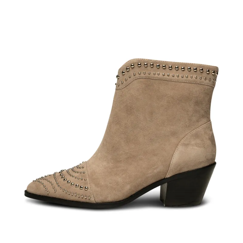 Annika western stud suede - TAUPE sold by Shoe The Bear