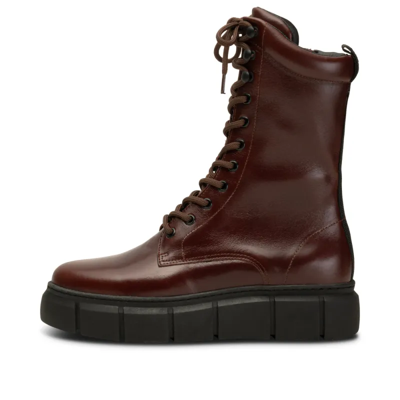Tove lace up boot leather - BROWN sold by Shoe The Bear