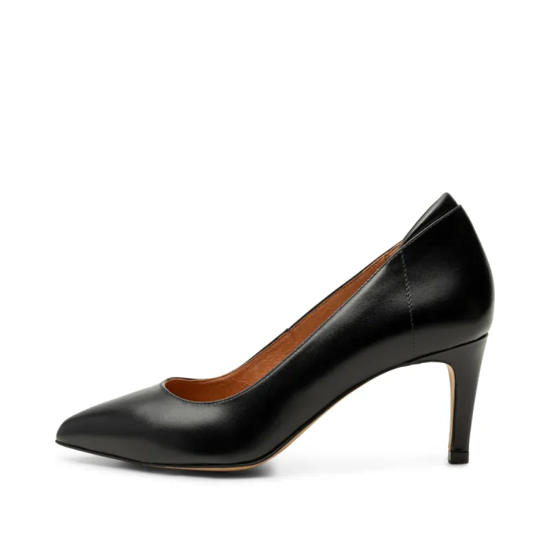 Kelly heel leather - BLACK sold by Shoe The Bear