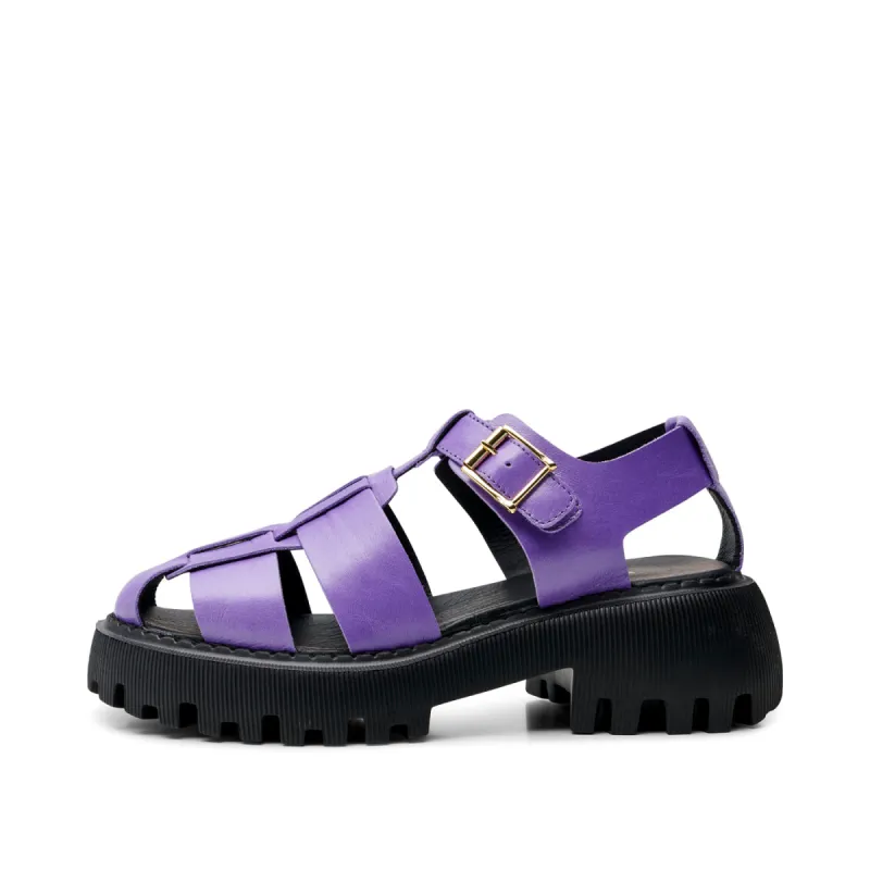 Posey sandal shiny leather - VIOLET sold by Shoe The Bear