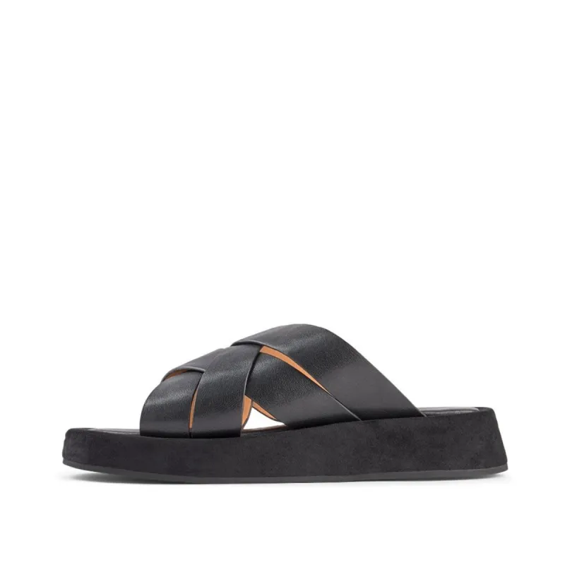 Astrid mule leather - BLACK / BLACK sold by Shoe The Bear