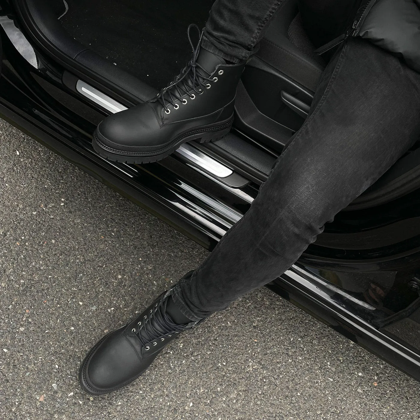 Arvid lace up boot leather warm - BLACK sold by Shoe The Bear product image thumbnail 2