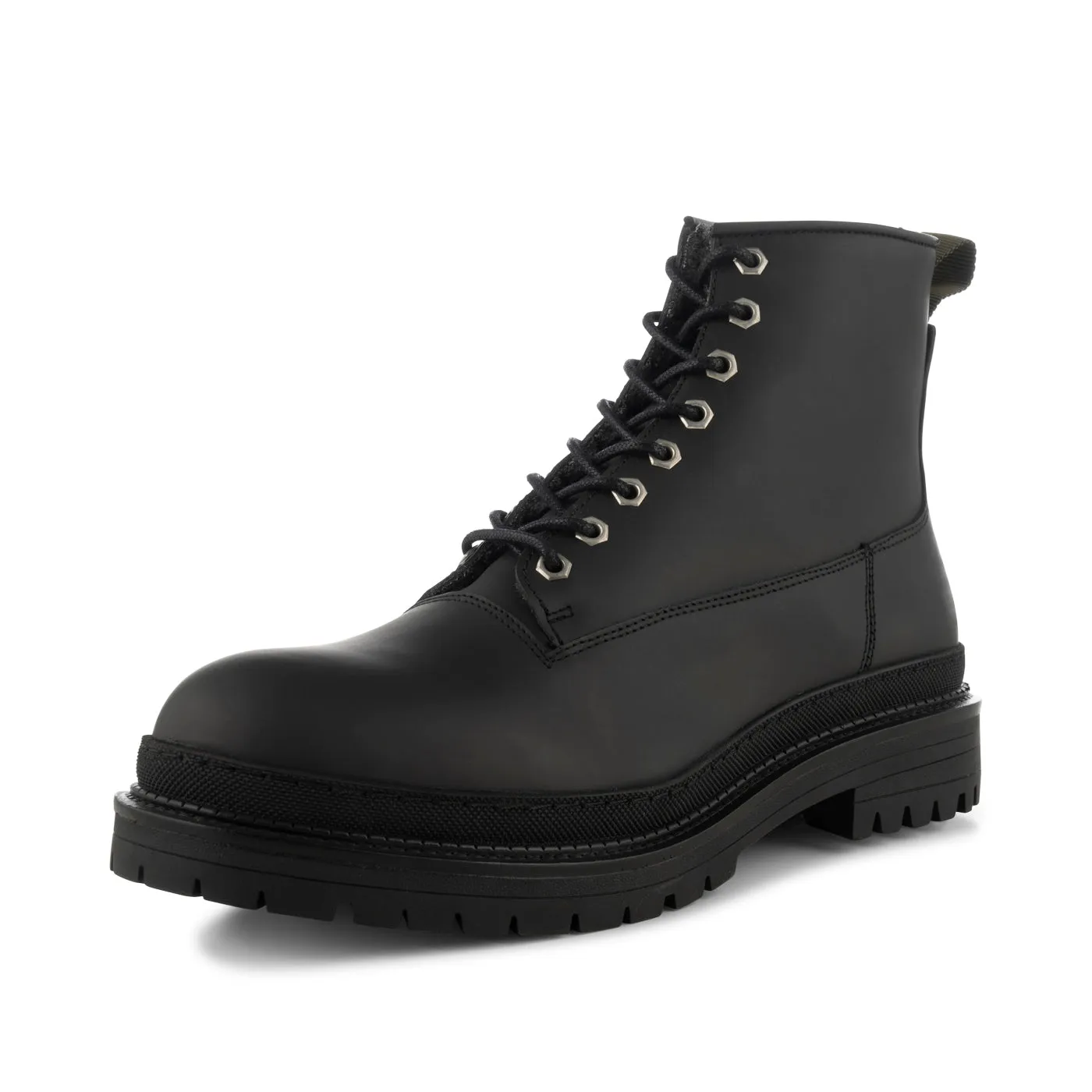 Arvid lace up boot leather warm - BLACK sold by Shoe The Bear product image thumbnail 5
