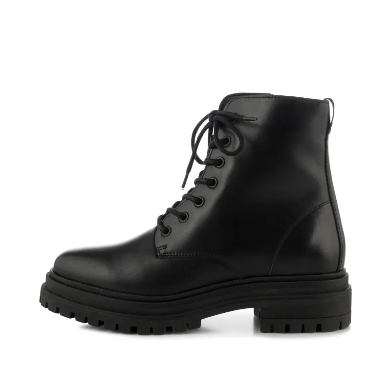 Nettie lace up boot leather - BLACK sold by Shoe The Bear