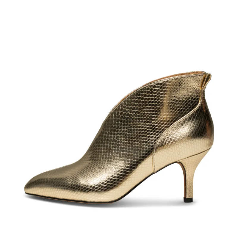 Valentine Leather Low Cut Bootie - GOLD sold by Shoe The Bear