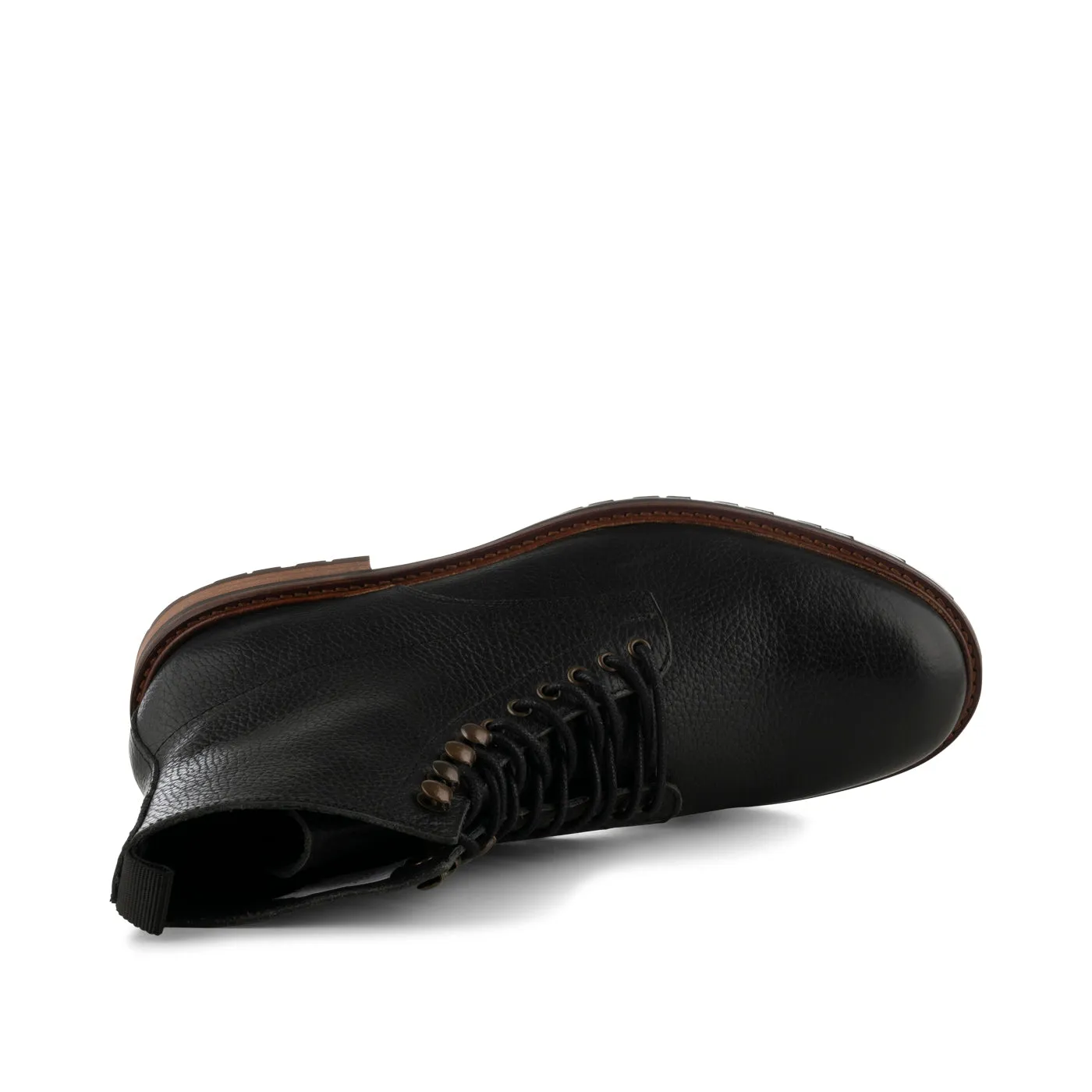 York lace up boot leather - BLACK sold by Shoe The Bear product image thumbnail 5