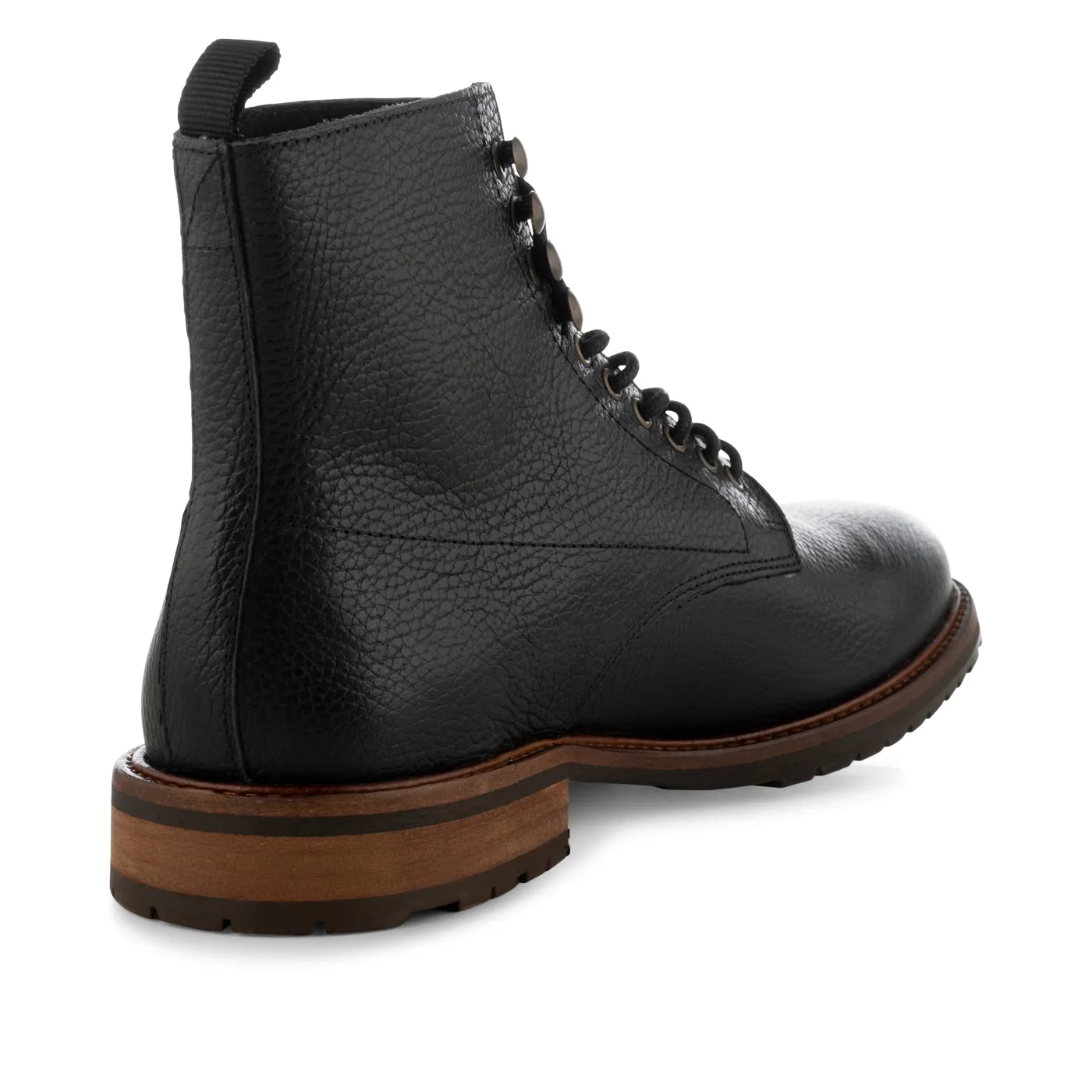 York lace up boot leather - BLACK sold by Shoe The Bear product image thumbnail 3
