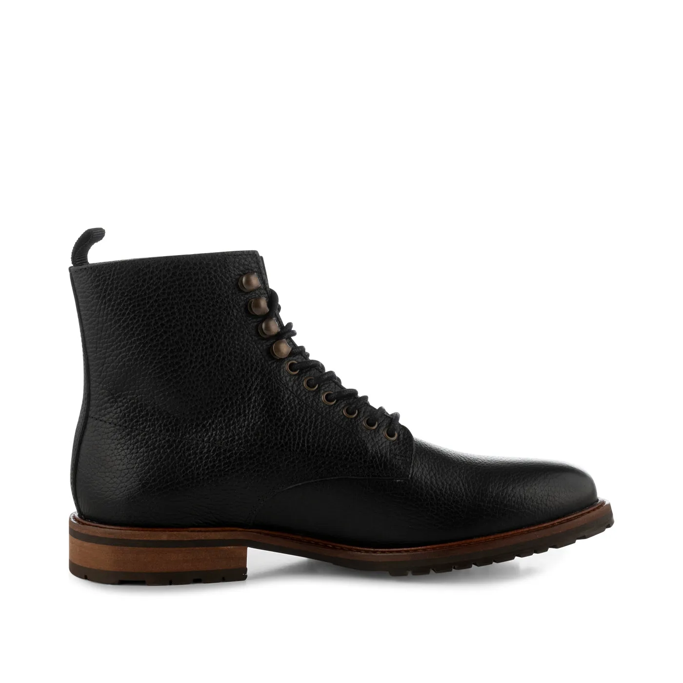 York lace up boot leather - BLACK sold by Shoe The Bear product image thumbnail 4