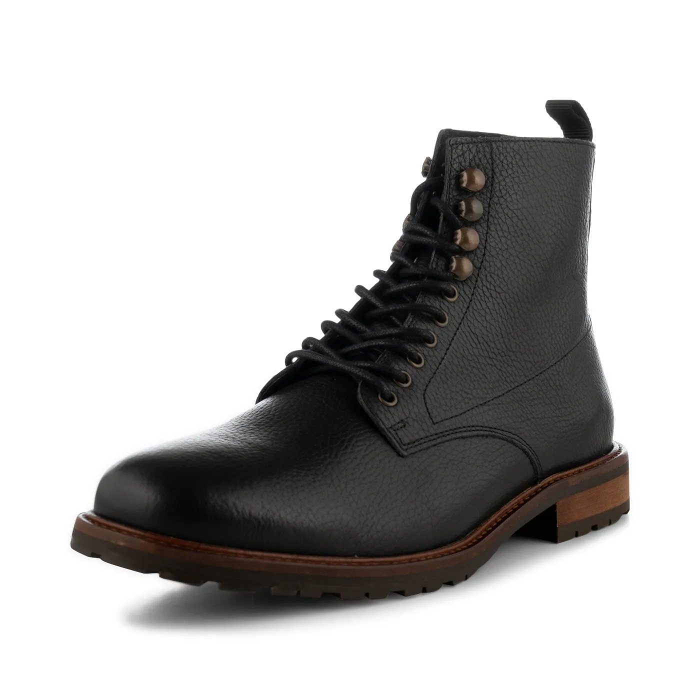 York lace up boot leather - BLACK sold by Shoe The Bear product image thumbnail 2