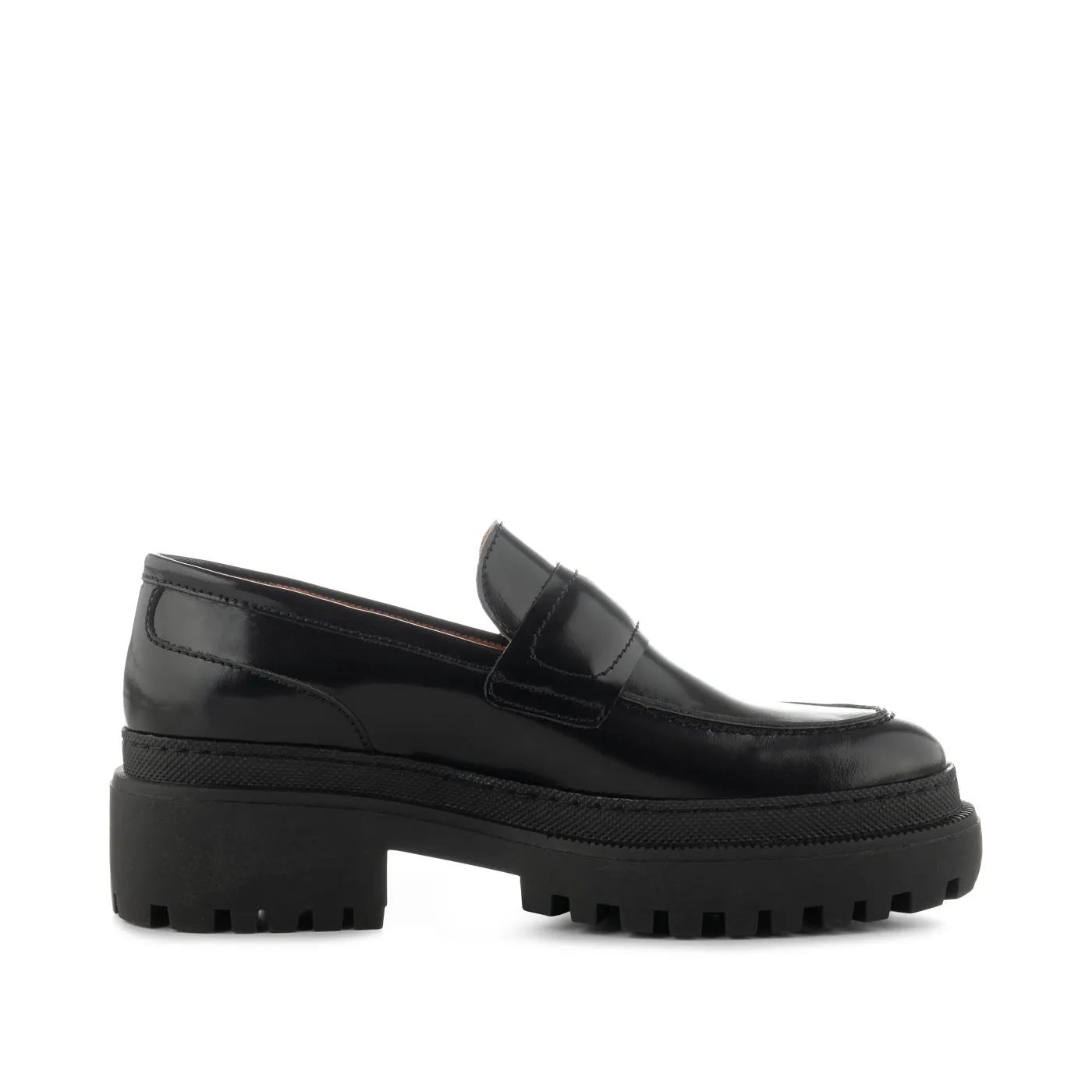 Iona loafer leather - BLACK HIGH SHINE sold by Shoe The Bear product image thumbnail 4