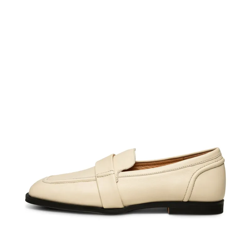 Erika saddle loafer leather - OFF WHITE sold by Shoe The Bear