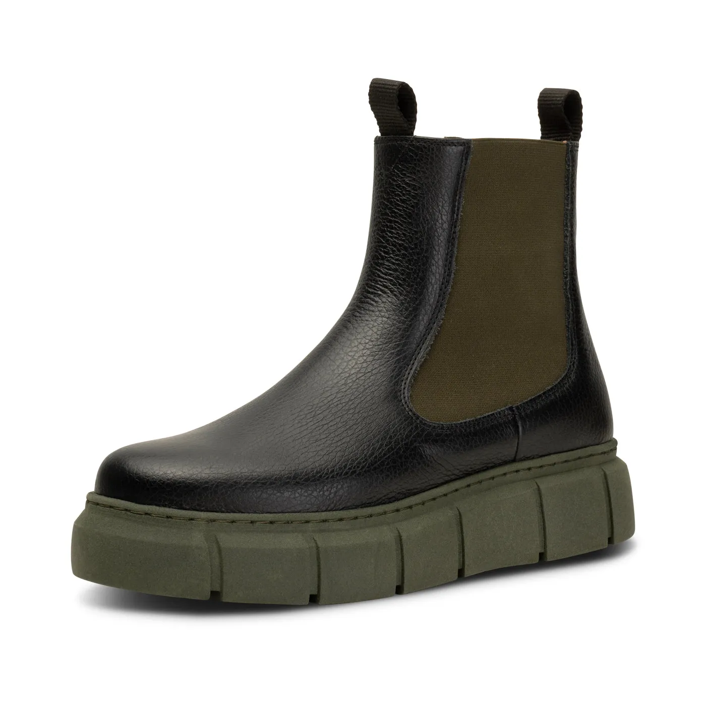 Tove chelsea boot leather - BLACK/KHAKI sold by Shoe The Bear product image thumbnail 3