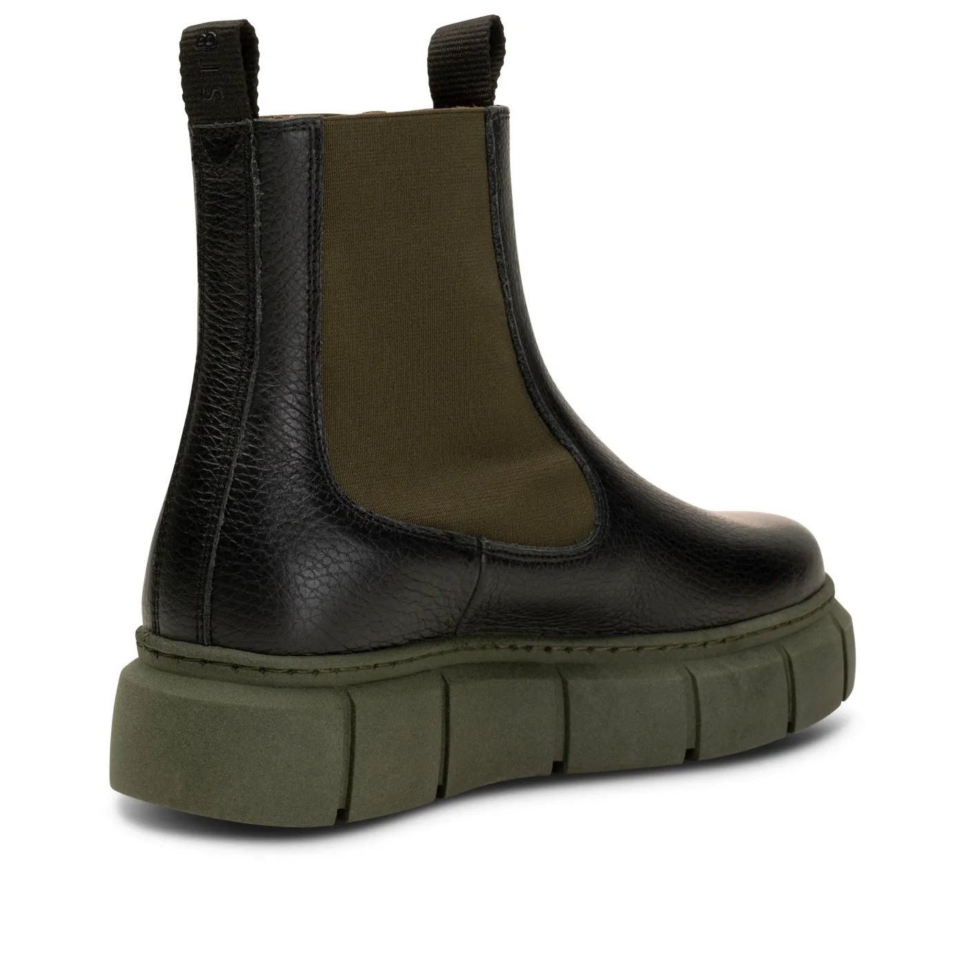 Tove chelsea boot leather - BLACK/KHAKI sold by Shoe The Bear product image thumbnail 4