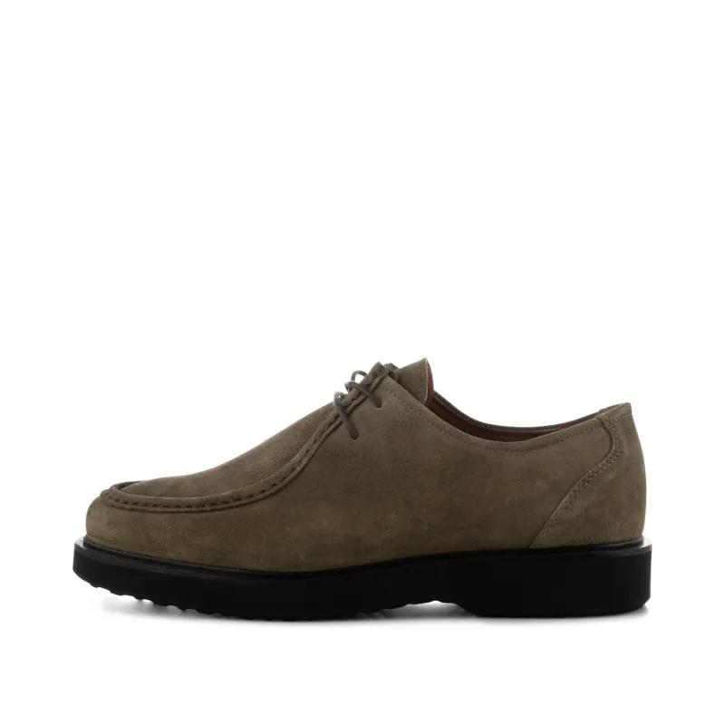 Cosmos apron shoe suede - KHAKI sold by Shoe The Bear